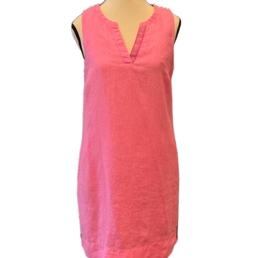 Tommy Bahama V-Neck Linen Shift Dress Size S/P